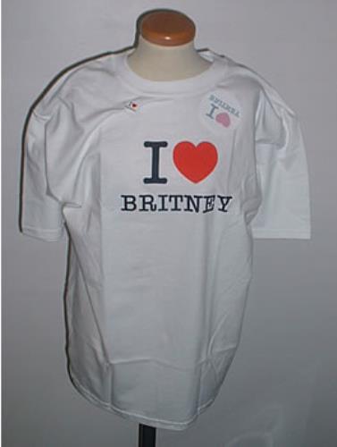 Britney Spears I Love Britney + Badge + Sticker - Large t-shirt UK BTPTSIL308397