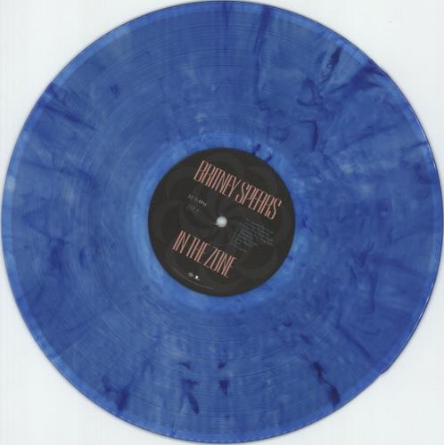 Britney Spears In The Zone - Clear With Blue Splatter Vinyl - Sealed vinyl LP album (LP record) US BTPLPIN880904