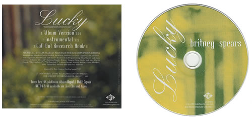 Britney Spears Lucky CD single (CD5 / 5") US BTPC5LU162452