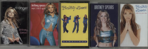 Britney Spears Quantity of 5 Cassettes CD single (CD5 / 5") UK BTPC5QU617638