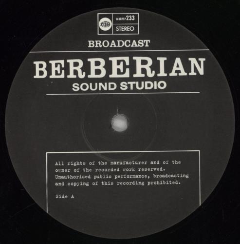 Broadcast Berberian Sound Studio vinyl LP album (LP record) UK A.TLPBE858111