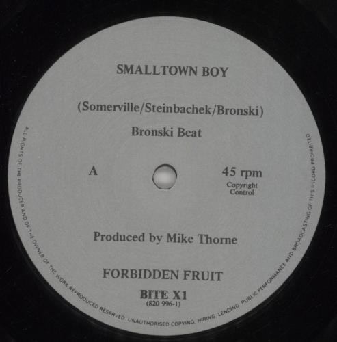 Bronski Beat Smalltown Boy - 2nd 12" vinyl single (12 inch record / Maxi-single) UK BSK12SM859952