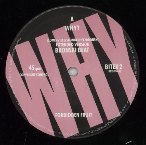 Bronski Beat Why? 12" vinyl single (12 inch record / Maxi-single) UK BSK12WH59927