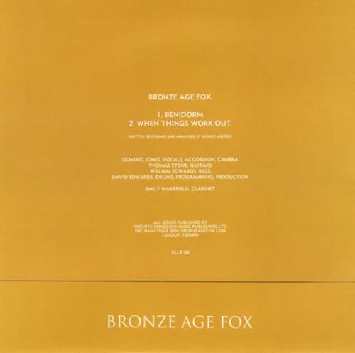 Bronze Age Fox Benidorm 8" vinyl single (8 inch record) UK BCM08BE388052