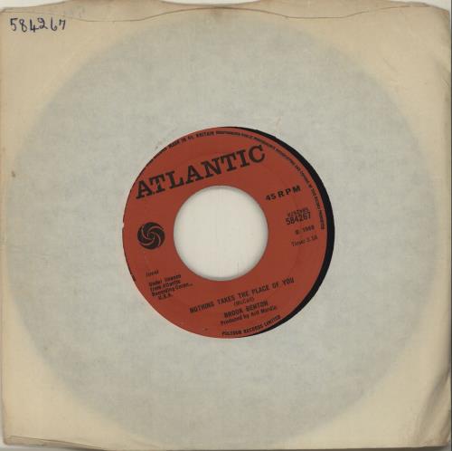 Brook Benton Nothing Takes The Place Of You 7" vinyl single (7 inch record / 45) UK BR007NO683405