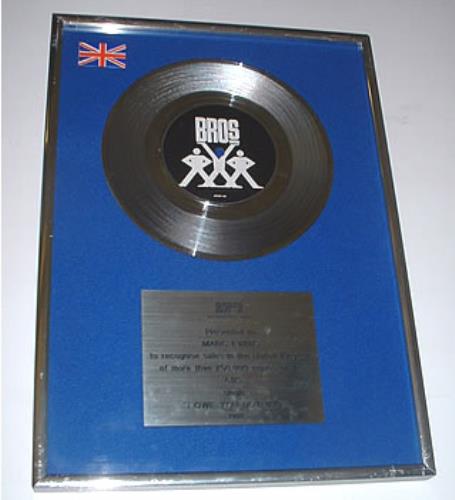 Bros I Owe You Nothing award disc UK BROAWIO320291