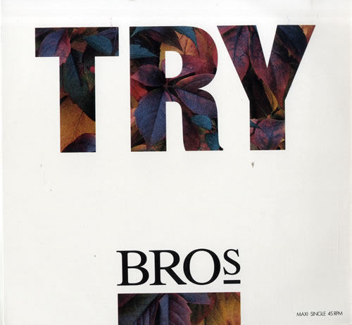 Bros Try 12" vinyl single (12 inch record / Maxi-single) Spanish BRO12TR578546