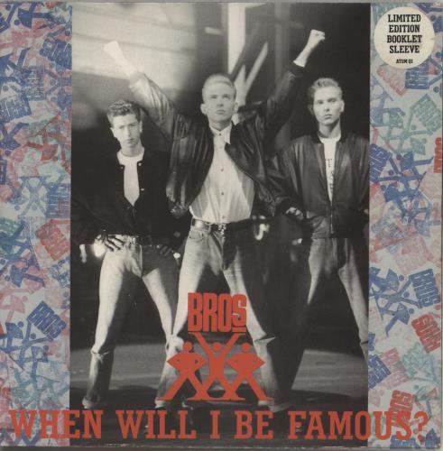 Bros When Will I Be Famous - Gatefold P/s 7" vinyl single (7 inch record / 45) UK BRO07WH882183