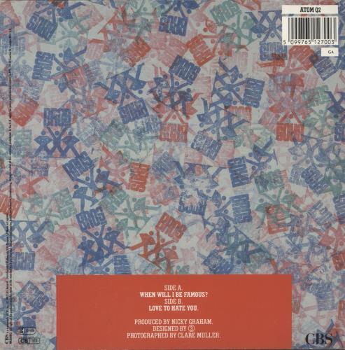 Bros When Will I Be Famous - Gatefold P/s 7" vinyl single (7 inch record / 45) UK BRO07WH882183