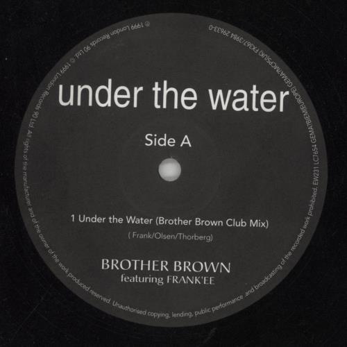 Brother Brown Under The Water 12" vinyl single (12 inch record / Maxi-single) UK Q1812UN851787
