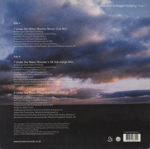 Brother Brown Under The Water 12" vinyl single (12 inch record / Maxi-single) UK Q1812UN851787