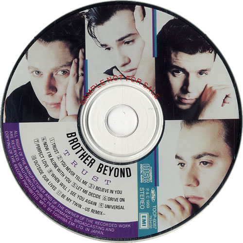 Brother Beyond Trust Japanese Promo CD album (CDLP) (123059)