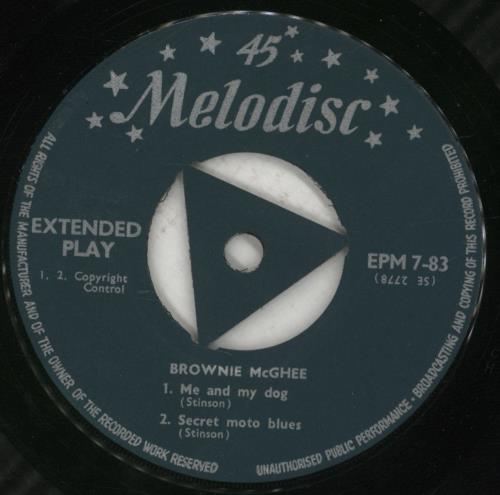 Brownie McGhee Me And Sonny 7" vinyl single (7 inch record / 45) UK 0RO07ME862866
