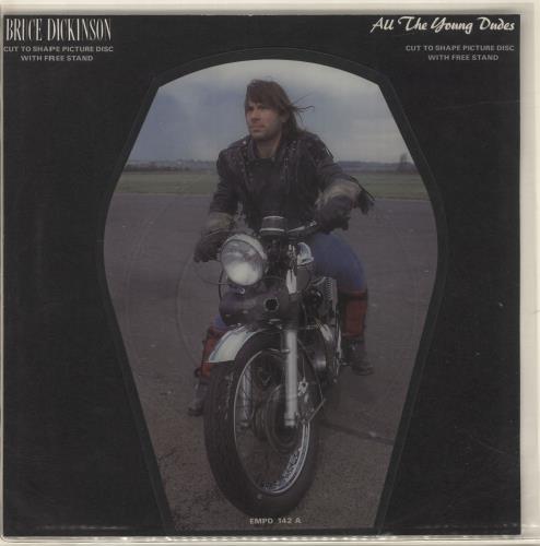 Bruce Dickinson All The Young Dudes shaped picture disc (picture disc vinyl record) UK BRDSHAL695328