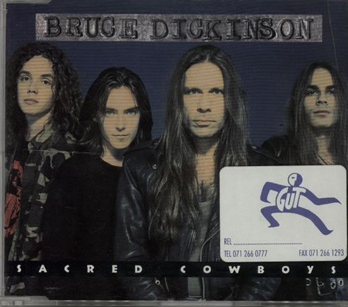 Bruce Dickinson Sacred Cowboys CD single (CD5 / 5") UK BRDC5SA48142