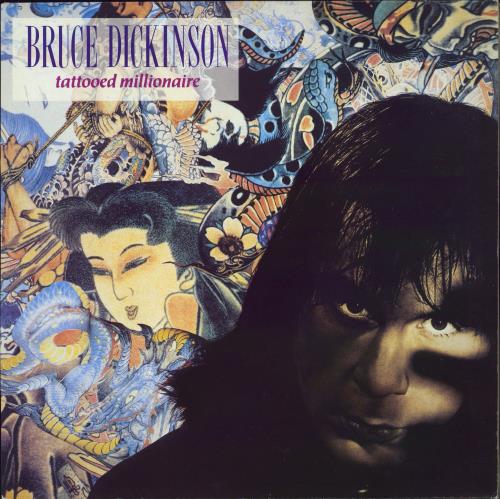 Bruce Dickinson Tattooed Millionaire + PR vinyl LP album (LP record) UK BRDLPTA774416