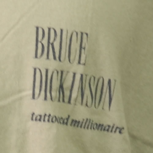 Bruce Dickinson Tattooed Millionaire - Large t-shirt UK BRDTSTA628575