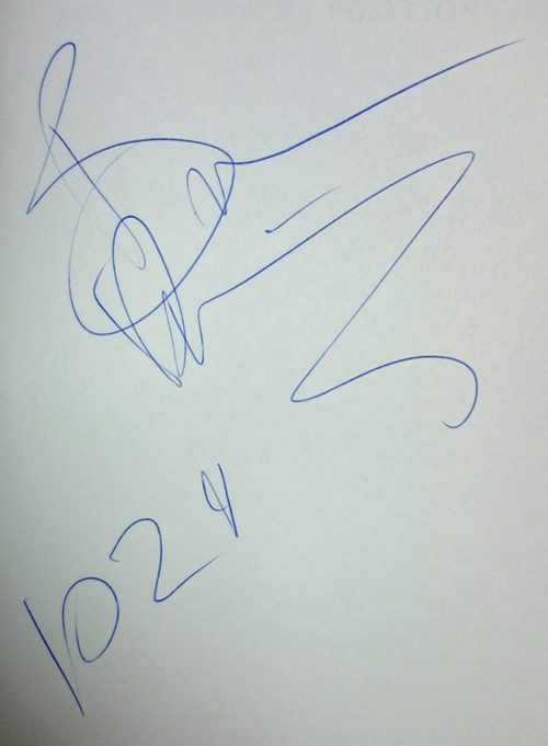 Bruce Dickinson The Missionary Position - Autographed book UK BRDBKTH217389