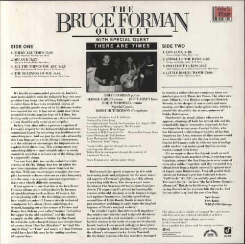 Bruce Forman There Are Times vinyl LP album (LP record) German D91LPTH858203