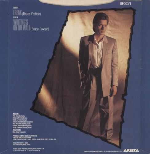 Bruce Foxton Freak - Clear Vinyl 7" vinyl single (7 inch record / 45) UK BFX07FR100452