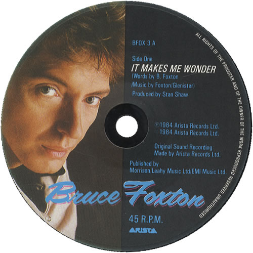 Bruce Foxton It Makes Me Wonder 7" vinyl single (7 inch record / 45) UK BFX07IT107319
