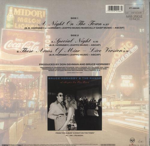 Bruce Hornsby A Night On The Town 12" vinyl single (12 inch record / Maxi-single) German BRH12AN814648