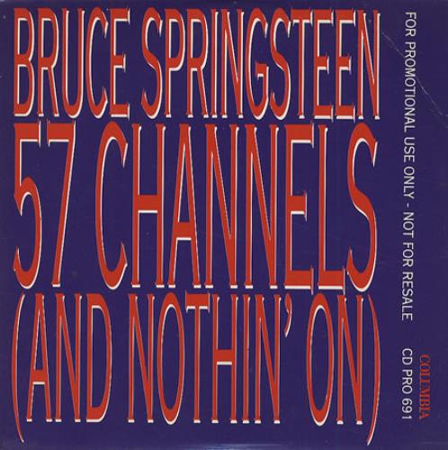 Bruce Springsteen 57 Channels CD single (CD5 / 5") UK SPRC5CH07437