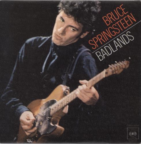 Bruce Springsteen Badlands - Orange 7" vinyl single (7 inch record / 45) Spanish SPR07BA769098