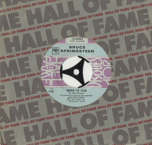 Bruce Springsteen Born To Run 7" vinyl single (7 inch record / 45) Canadian SPR07BO455489