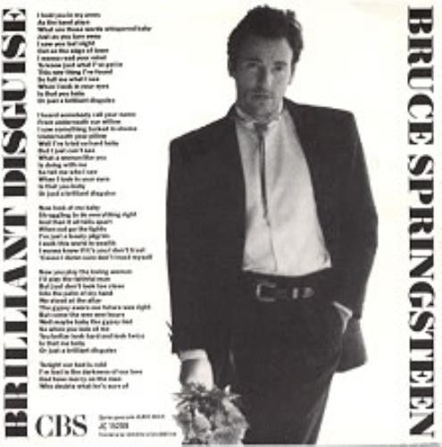 Bruce Springsteen Brilliant Disguise - Custom sleeve 7" vinyl single (7 inch record / 45) Italian SPR07BR183431