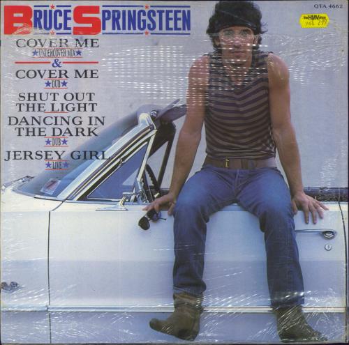 Bruce Springsteen Cover Me EP - Shrink Wrapped 12" vinyl single (12 inch record / Maxi-single) UK SPR12CO802613