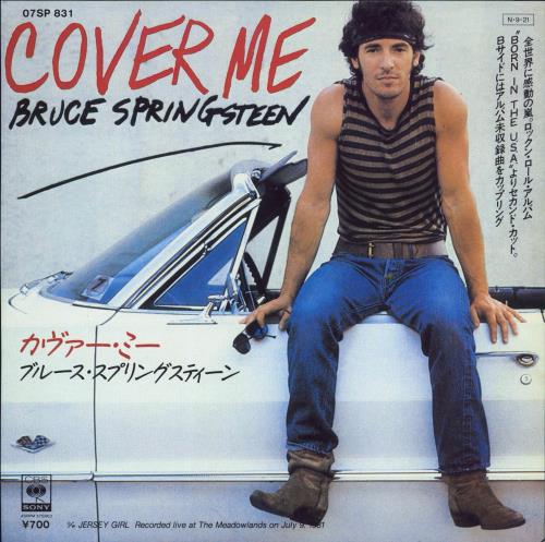 Bruce Springsteen Cover Me 7" vinyl single (7 inch record / 45) Japanese SPR07CO62733