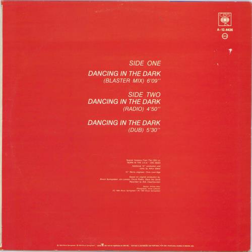 Bruce Springsteen Dancing In The Dark 12" vinyl single (12 inch record / Maxi-single) Portuguese SPR12DA772503