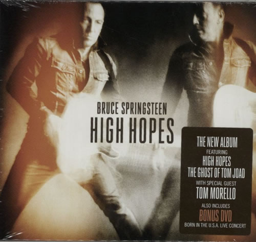 Bruce Springsteen High Hopes 2-disc CD/DVD set UK SPR2DHI597018