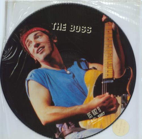 Bruce Springsteen Interview Picture Disc - Stickered PVC sleeve picture disc LP (vinyl picture disc album) UK SPRPDIN769331