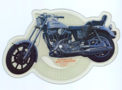 Bruce Springsteen Interview With Bruce Springsteen shaped picture disc (picture disc vinyl record) UK SPRSHIN85751