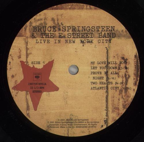 Bruce Springsteen Live In New York City 3-LP vinyl record set (Triple LP Album) UK SPR3LLI800567