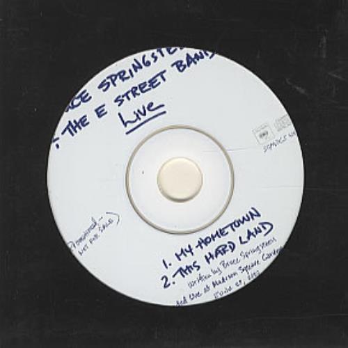 Bruce Springsteen My Hometown - Live CD single (CD5 / 5") Austrian SPRC5MY228609