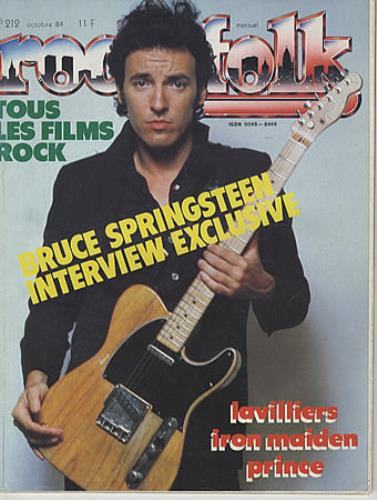 Bruce Springsteen Rock & Folk magazine French SPRMARO340894