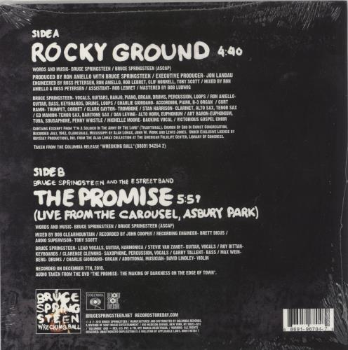 Bruce Springsteen Rocky Ground - RSD12 - Sealed 7" vinyl single (7 inch record / 45) UK SPR07RO858071