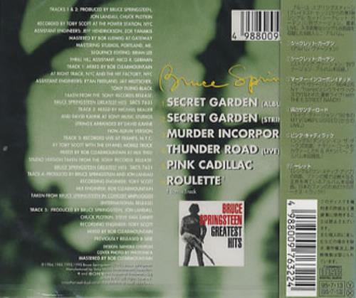 Bruce Springsteen Secret Garden - Sealed CD single (CD5 / 5") Japanese SPRC5SE43570