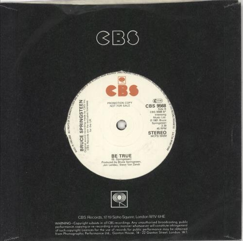 Bruce Springsteen Sherry Darling 7" vinyl single (7 inch record / 45) UK SPR07SH138403