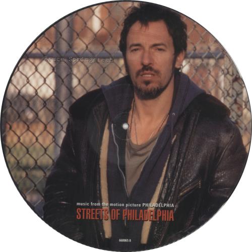 Bruce Springsteen Streets Of Philadelphia 12" vinyl picture disc (12 inch picture record) UK SPR2PST707236
