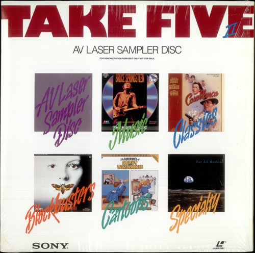 Bruce Springsteen Take Five II - AV Laser Sampler laserdisc / lazerdisc US SPRLZTA520931
