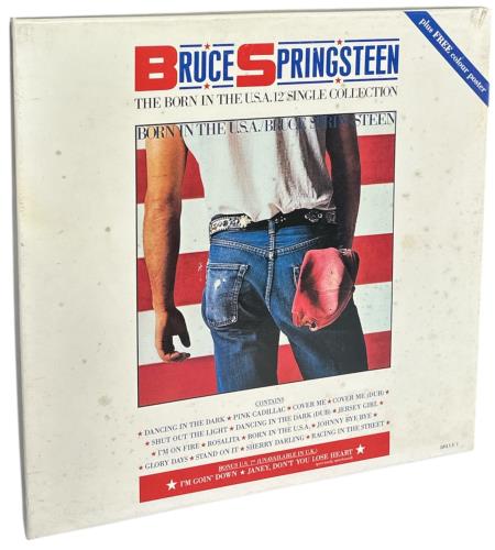 Bruce Springsteen The Born In The USA 12" Single Collection - Complete - VG Box Vinyl Box Set UK SPRVXTH870047
