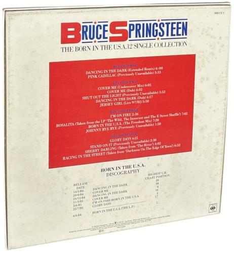 Bruce Springsteen The Born In The USA 12" Single Collection - Complete - VG Box Vinyl Box Set UK SPRVXTH870047