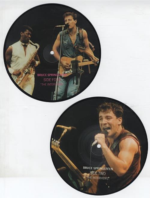 Bruce Springsteen The Interviews 7" vinyl picture disc (7 inch picture disc single) UK SPR7PTH224949