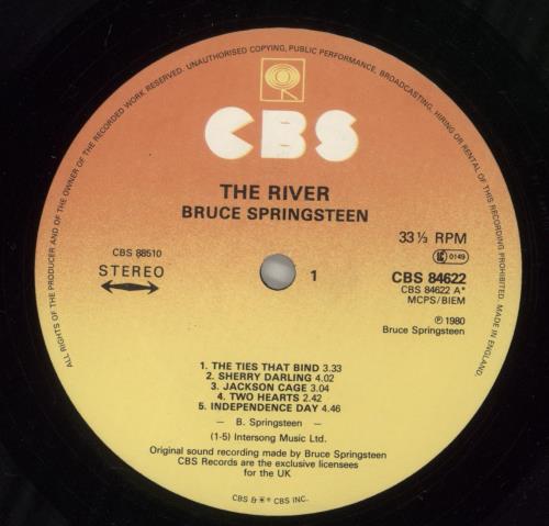 Bruce Springsteen The River - Complete 2-LP vinyl record set (Double LP Album) UK SPR2LTH197630