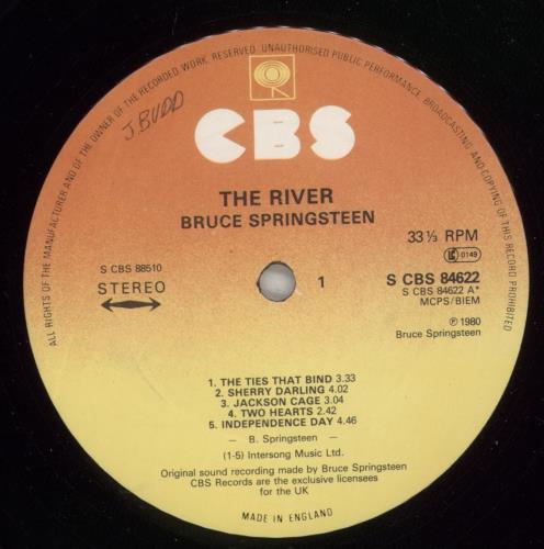 Bruce Springsteen The River - Stickered - Complete - WOC 2-LP vinyl record set (Double LP Album) UK SPR2LTH878727