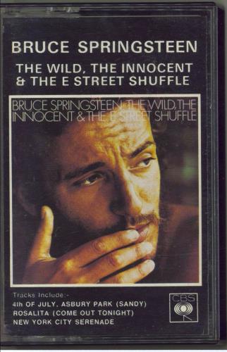 Bruce Springsteen The Wild, The Innocent & The E Street Shuffle cassette album UK SPRCLTH769428
